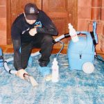 How can a carpet be effectively cleaned without using chemicals or potentially damaging machines?